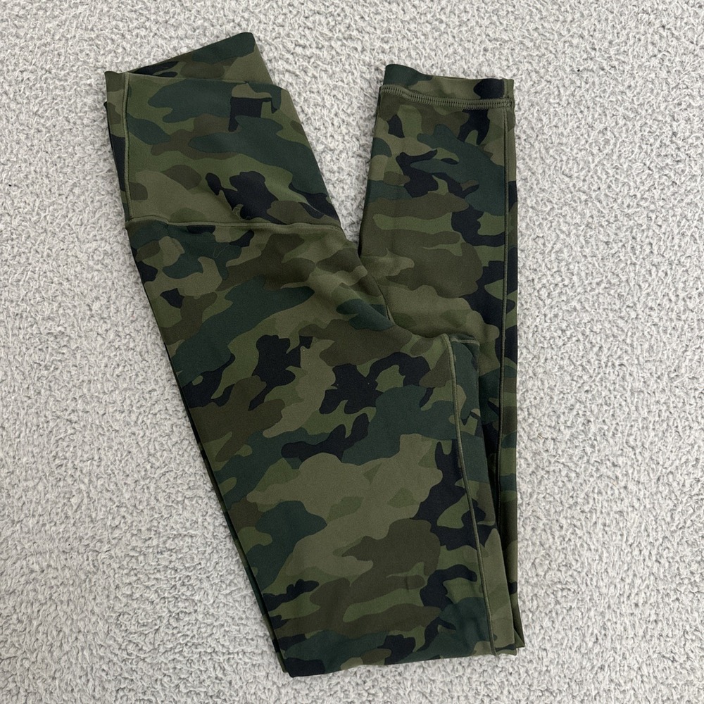 Aerie Offline Crossover Green Camo Leggings Athletic Athleisure Size Medium x 25